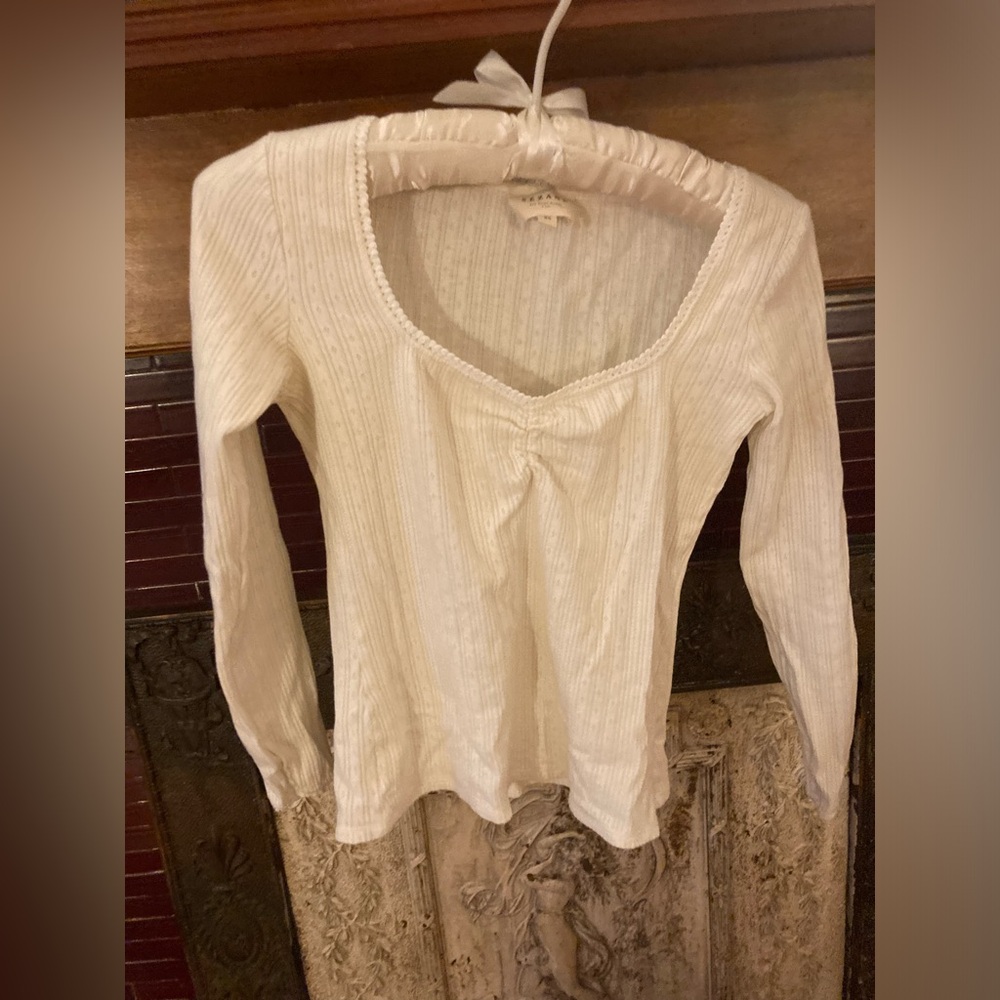 Sezane pointelle t shirt